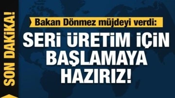 Bakan Dönmez müjdeyi verdi: Yerli jeneratör konusunu çözdük