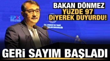 Bakan Dönmez 'yüzde 97' diyerek duyurdu! Karadeniz gazında geri sayım başladı