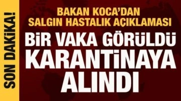 Bakan Koca'dan salgın hastalık açıklaması