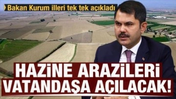 Bakan Kurum duyurdu: Hazine arazileri vatandaşa açılacak