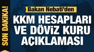 Bakan Nebati'den KKM hesapları ve döviz kuru ile ilgili açıklama