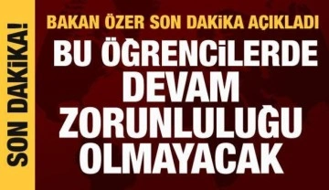 Bakan Özer: Yüz yüze eğitime kararlılıkla devam ediyoruz