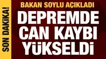 Bakan Soylu: Depremde can kaybı 50 bin 500'e yükseldi