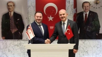 Bakan Soylu, KKTC'li mevkidaşıyla görüştü