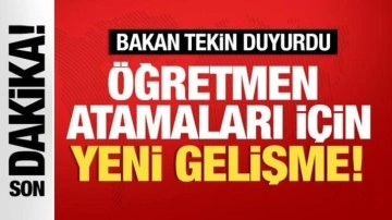 Bakan Tekin duyurdu! MEB'den Öğretmenlere müjde