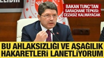 Bakan Tunç'tan sert tepki: Aşağılık hakaretleri lanetliyorum!