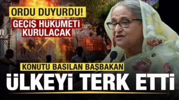 Bangladeş'te büyük kaos! Konutu basılan Başbakan ülkeyi terk etti! Ordudan flaş açıklama!