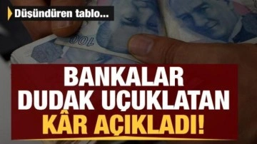 Bankaların k&acirc;rı yüzde 707 yükseldi