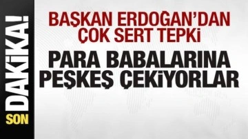 Başkan Erdoğan'dan çok sert tepki: Para babalarına peşkeş çekiyorlar