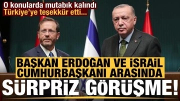 Başkan Erdoğan ile İsrail Cumhurbaşkanı arasında kritik görüşme! Türkiye'ye teşekküretti