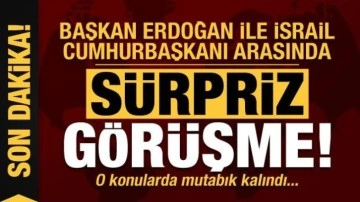 Başkan Erdoğan ile İsrail Cumhurbaşkanı Isaac Herzog arasında kritik görüşme!