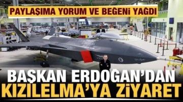 Başkan Erdoğan Kızılelma'nın önünde! Büyük beğeni topladı