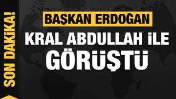 Başkan Erdoğan Kral Abdullah ile görüştü