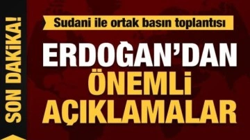 Başkan Erdoğan ve Irak Başbakanı Es-Sudani ortak açıklama yapıyor