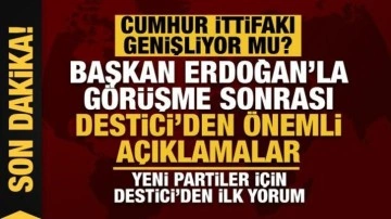 Başkan Erdoğan'la görüşme sonrası BBP Genel Başkanı Destici'den önemli açıklamalar