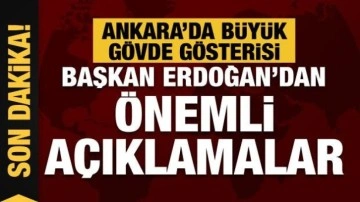 Başkent Millet Bahçesi'nde tarihi buluşma! Başkan Erdoğan'dan önemli açıklamalar