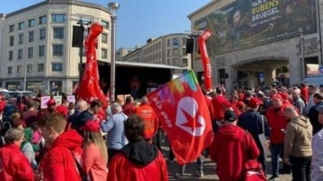 Belçika'da hayat pahalılığı protestosu