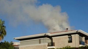Belediye başkanının evinde korkutan yangın