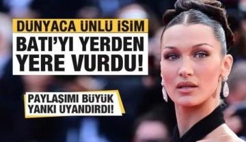 Bella Hadid'den büyük yankı uyandıran paylaşım! Çifte standarta isyan etti