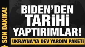 Biden açıkladı: Rusya'ya yeni yaptırım! Ukrayna'ya 1 milyarı aşan yardım