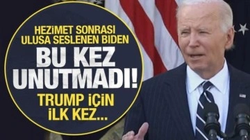 Biden'dan hezimet sonrası açıklama! Trump'a mesaj