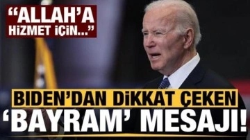 Biden'dan dikkat çeken 'Kurban Bayramı' mesajı: Allah'a hizmet için...