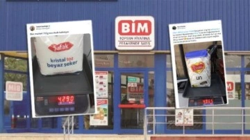 BİM market, müşterilerine un ve şekerde eksik gramajlı ürün satıyor iddiası! Sosyal medya karıştı