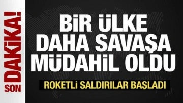 Bir ülke daha savaşa dahil oldu! İsrail'i vurdular...İsrail'den karşı atak