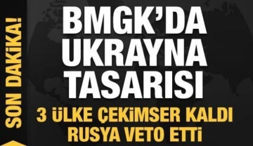 BMGK'da Ukrayna tasarısı! Rusya veto etti! 3 ülke çekimser kaldı