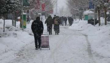 Bolu kent merkezinde kar yağışı etkili oluyor