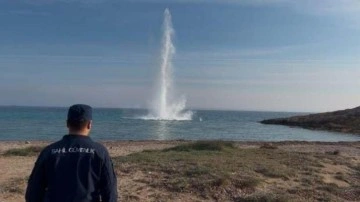 Bozcaada açıklarında bulundu! İmha edildi