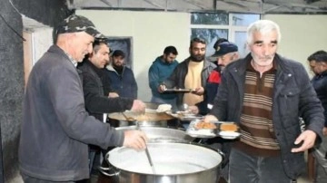 Bu köyde 5 yıldır tek iftar sofrası kuruluyor