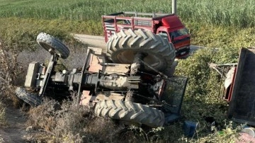 Bursa'da traktör devrildi: 1 kişi öldü, 1 kişi yaralandı