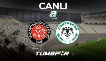 CANLI | Fatih Karagümrük İttifak Holding Konyaspor (A Spor Linki) Ziraat Türkiye Kupası Maçı İzle!