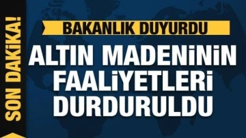 Çevre kirliliğine neden olan madeninin faaliyetleri durduruldu