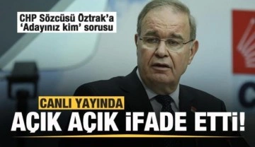 CHP Sözcüsü Faik Öztrak'a 'Adayınız kim' sorusu! Canlı yayında açı açık ifade etti