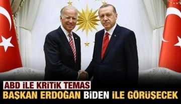 Cumhurbaşkanı Erdoğan, ABD Başkanı Joe Biden ile görüşecek