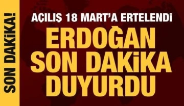 Cumhurbaşkanı Erdoğan açıkladı: 1915 Çanakkale Köprüsü'nün açılışı 18 Mart'ta yapılacak