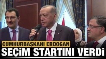 Cumhurbaşkanı Erdoğan AK Parti Genel Merkezi'nde seçim startını verdi