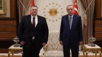 Cumhurbaşkanı Erdoğan, Alexei Overchuk'u kabul etti