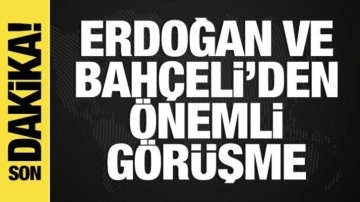 Cumhurbaşkanı Erdoğan, Bahçeli ile görüştü