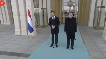Cumhurbaşkanı Erdoğan Hollanda Başbakanı Rutte'yi karşıladı
