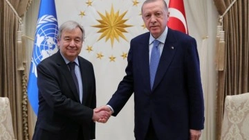 Cumhurbaşkanı Erdoğan ile görüştü BM Genel Sekreti Guterres Türkiye'de