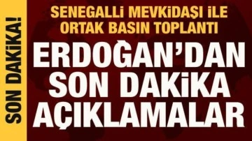 Cumhurbaşkanı Erdoğan ile Senegal Cumhurbaşkanı Sall'dan ortak açıklama