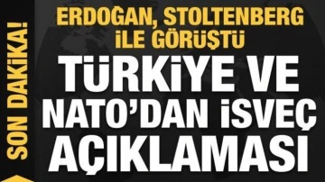 Cumhurbaşkanı Erdoğan ile Stoltenberg görüştü: NATO ve Türkiye'den İsveç açıklaması