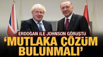 Cumhurbaşkanı Erdoğan, İngiltere Başbakanı Johnson ile görüştü