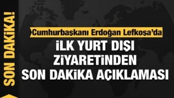 Cumhurbaşkanı Erdoğan Lefkoşa'da