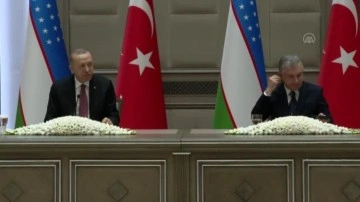 Cumhurbaşkanı Erdoğan, Mirziyoyev ile düzenlediği ortak basın toplantısında konuştu: (2)
