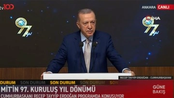 Cumhurbaşkanı Erdoğan MİT'in 97. Kuruluş Yıl Dönümü Töreni'nde konuşuyor
