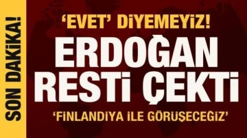 Cumhurbaşkanı Erdoğan: NATO'ya terör örgütü alınmasına 'Evet' diyemeyiz!